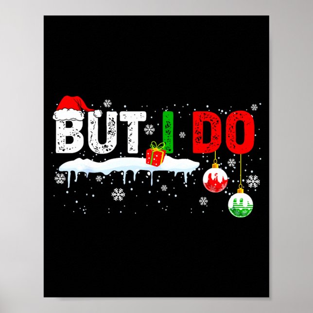 Affiche Funny Family Christmas Pajamas Matching But I Do  (Devant)