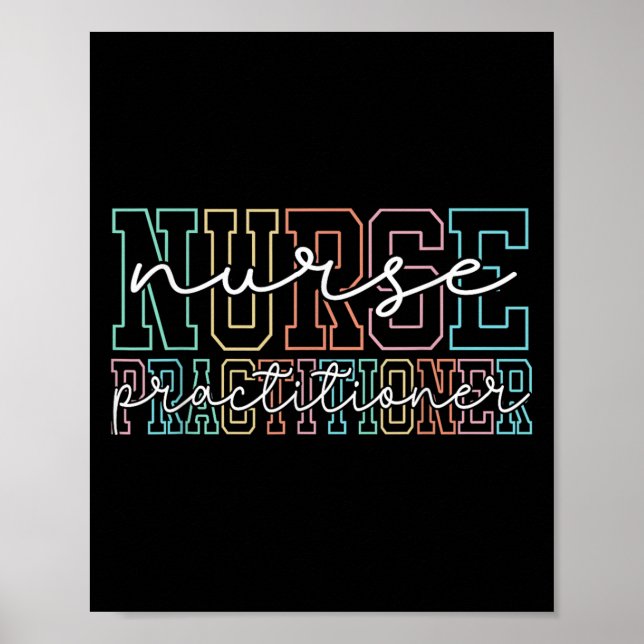 Affiche Funny Family Nurse Practitioner Np Nursing Day Nur (Devant)