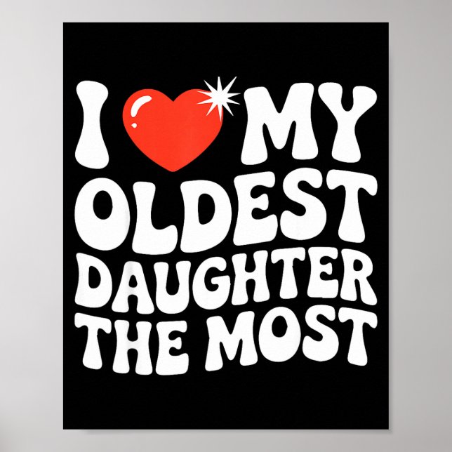Affiche Funny Favorite Oldest Daughter Proud Parent Senior (Devant)
