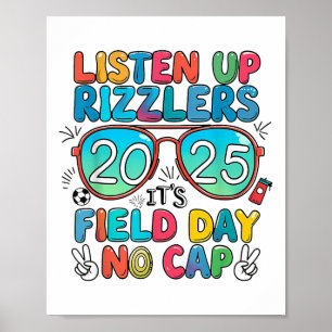 Affiche Funny Field Day Shirt Écouter Rizzlers Field Day