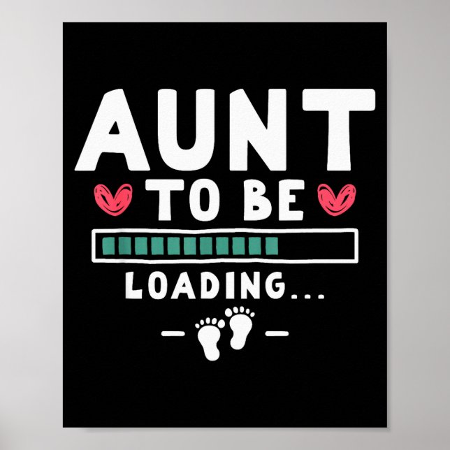 Affiche Funny First Time Pregnancy Announcement - Aunt To  (Devant)