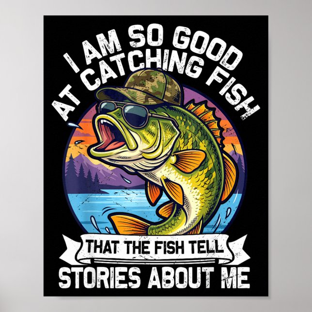 Affiche Funny Fishing Dad Men Funny Reel Cool Fish B Fishi (Devant)