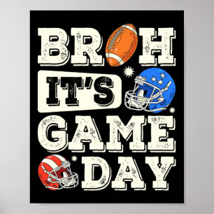 Affiche Funny Football Boy Ados Bruh Son Jour Amérique