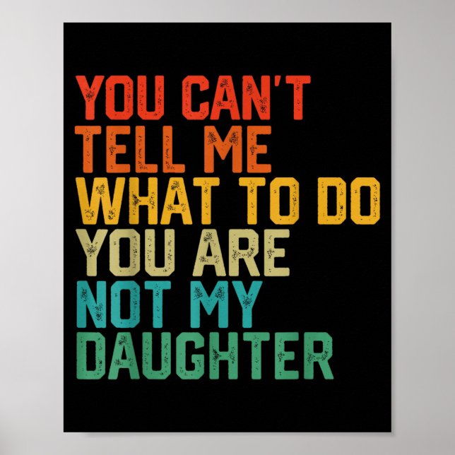 Affiche Funny For Father Dad From Daughter Father's Day Da (Devant)
