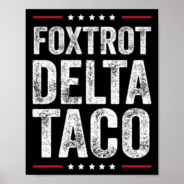 Affiche Funny Foxtrot Delta Taco2 (Devant)