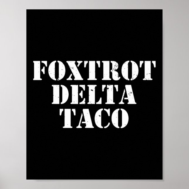 Affiche Funny Foxtrot Delta Taco7 (Devant)