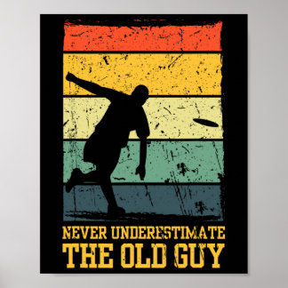 Affiche Funny Frisbee Art For Men Women Flying Disc Golf L