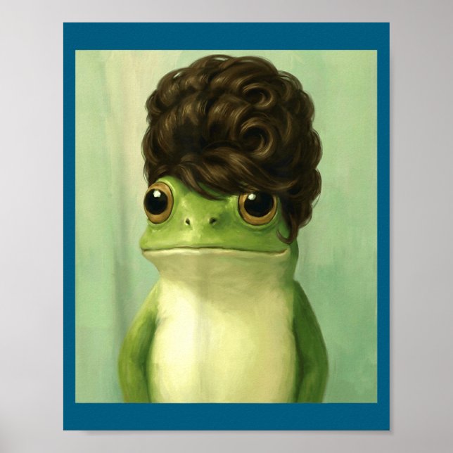 Affiche Funny Frog Beehive Bob Haircut Meme  (Devant)