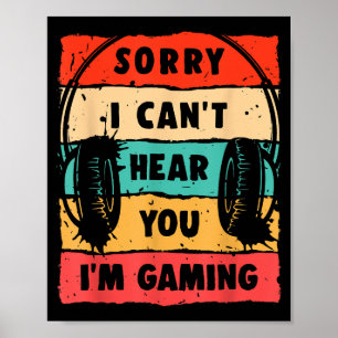 Affiche Funny Gamer Shirt pour Ados garçons Jeu vidéo pour
