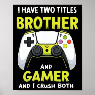 Affiche Funny Gaming Boys Girls Men Gamer Video Game 2
