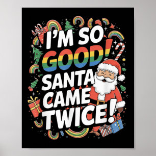 Affiche Funny Gay Père Noël Lgbt Pun Pride Xma