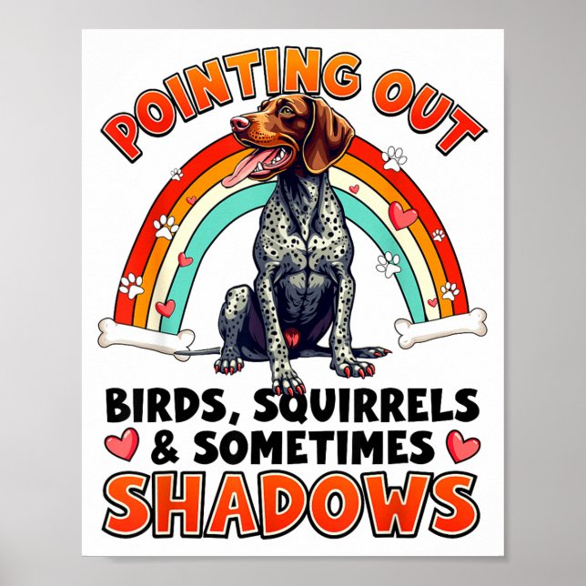 Affiche Funny German Shorthaired Inter Design For Dog Love (Devant)