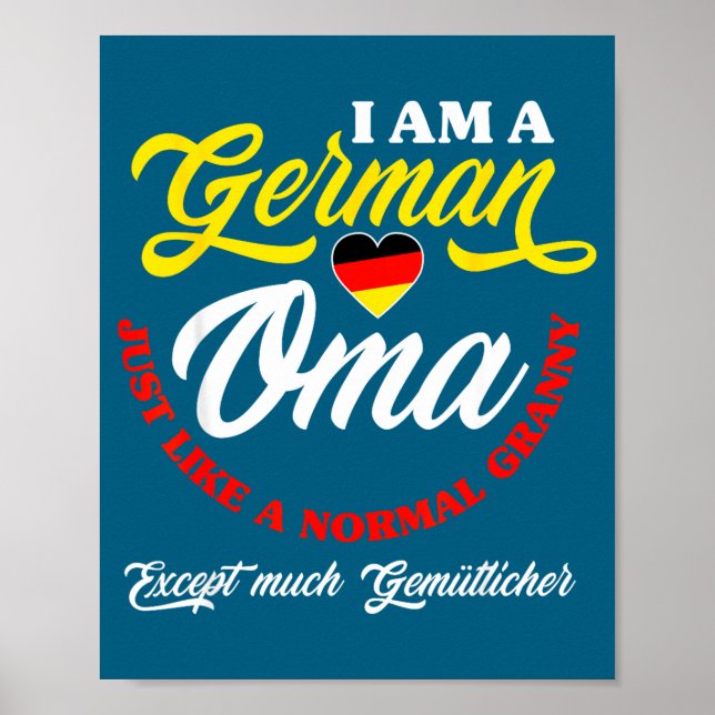 Affiche Funny Germany German Oma German Granny Deutsche Om (Devant)