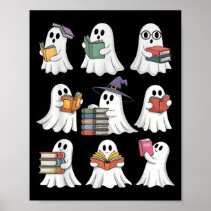 Affiche Funny Ghosts Livre de lecture École enseignant Hal
