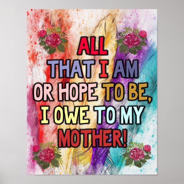Affiche Funny Gift For Mom | Funny Quotes To Mommy | (Devant)