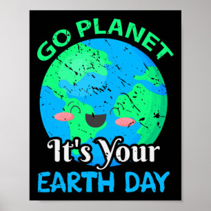 Affiche Funny Go Planet Son Jour des terres