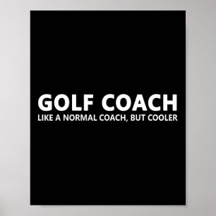 Affiche Funny Golf Coach Définition Golf Coach