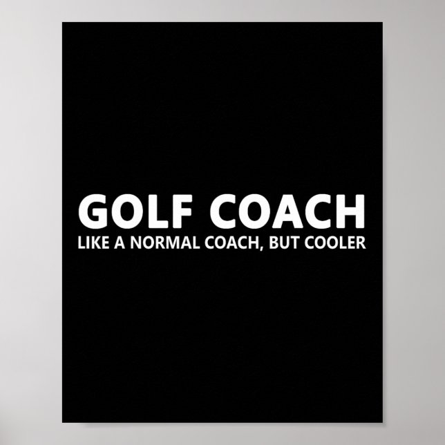 Affiche Funny Golf Coach Définition Golf Coach (Devant)
