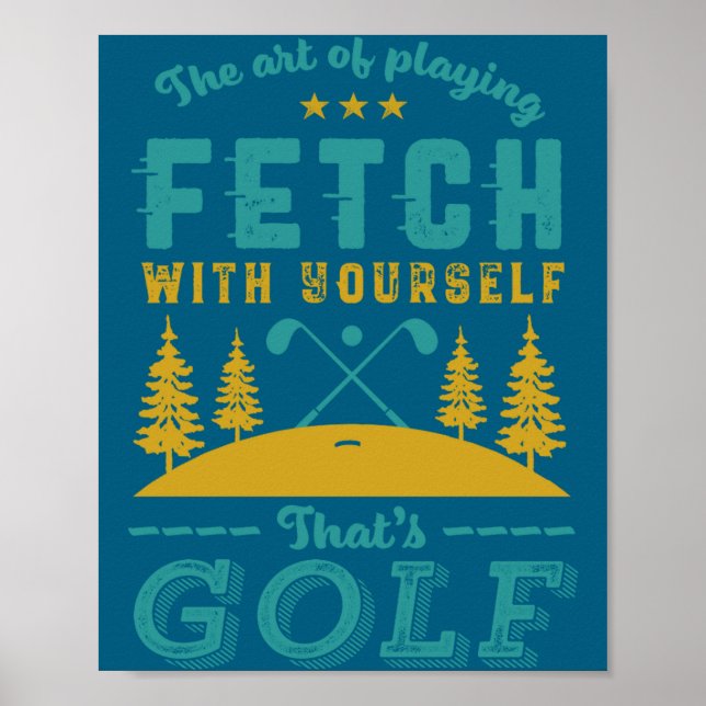 Affiche Funny Golf Player Quote Golfers Love Golfing Srt  (Devant)