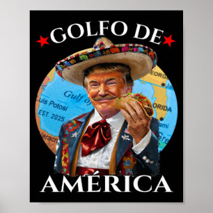 Affiche Funny Golfo De America Style Mexicain Amusant Poli