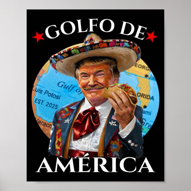 Affiche Funny Golfo De America Style Mexicain Amusant Poli (Devant)