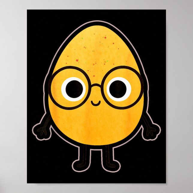 Affiche Funny Good Egg Teacher Halloween Costume The Smart (Devant)