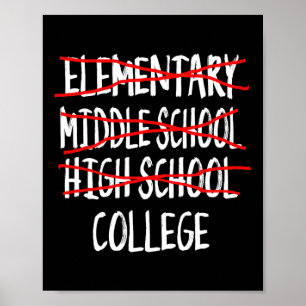 Affiche Funny Graduation High School 2025 Lycée