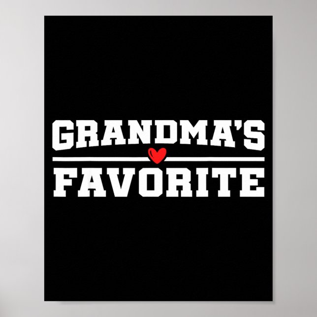 Affiche Funny Grandparent Favorite Granhild  (Devant)