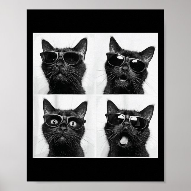 Affiche Funny Graphic Chat Photobooth Selfie Funny _2 (Devant)