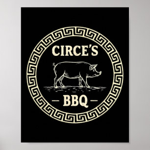 Affiche Funny Greek Mythology Circe's Bbq Odyssey
