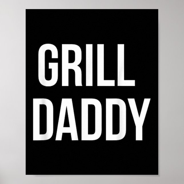 Affiche Funny Grill Papa Barbecue Et Fumer Pour La Fête de (Devant)
