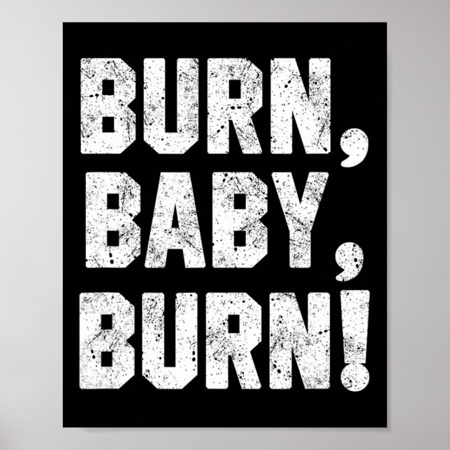 Affiche Funny Grill Shirt Burn (Devant)