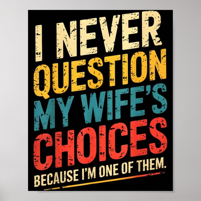 Affiche Funny Groovy Dad Joke Quote For Husband Fathers Da (Devant)