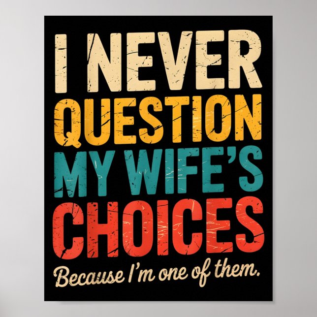 Affiche Funny Groovy Dad Joke Quote For Husband Fathers Da (Devant)
