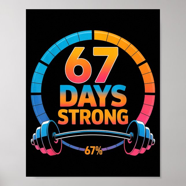 Affiche Funny Gym Meme 67  (Devant)