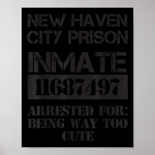 Affiche Funny Halloween New Haven City Prisoner Costume  (Devant)