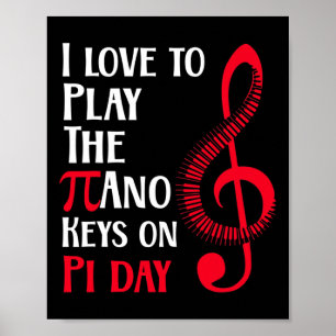 Affiche Funny Happy Piano Music Sur Pi Day