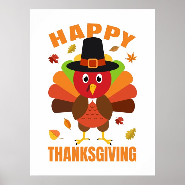 Affiche Funny Happy Thanksgiving Day (Devant)