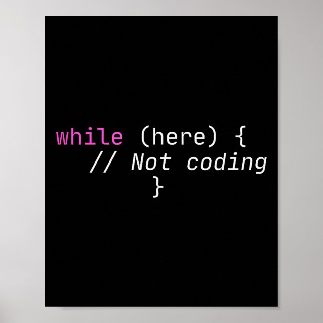 Affiche Funny Hard Working Devops Programming C#  (Devant)