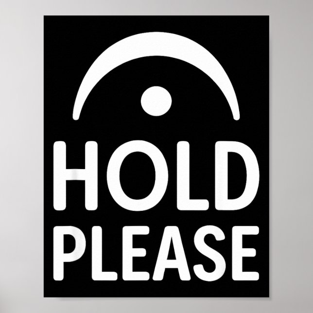 Affiche Funny Hold Please Fermata Symbol Music Theory Band (Devant)