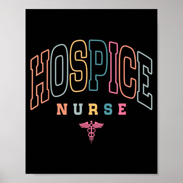 Affiche Funny Hospice Nurse Doctor Graduation Medical Nurs (Devant)