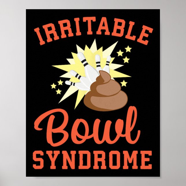 Affiche Funny Ibs Pooping Joke Irritable Bowel Syndrome Bo (Devant)