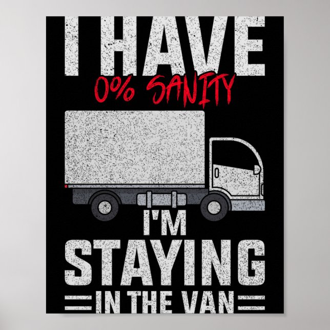 Affiche Funny I'm Staying In Tha Van Phasmophobia Man Wome (Devant)