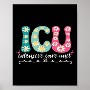 Affiche Funny Infirmière Infirmière Icu Intensive Care Uni