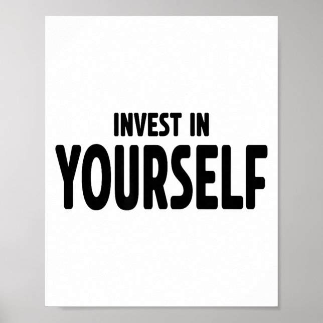 Affiche Funny Insrational And Motivational Gift Invest In  (Devant)