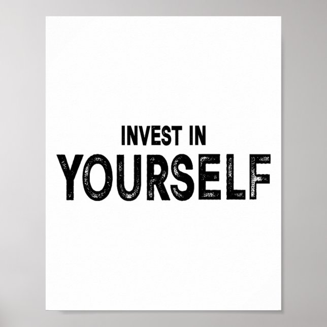 Affiche Funny Insrational And Motivational Gift Invest In  (Devant)
