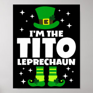 Affiche Funny Irish Tito Leprechaun Happy Jour de la Saint