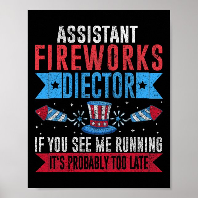 Affiche Funny Istant Fireworks Directeur I Run You Run 4th (Devant)