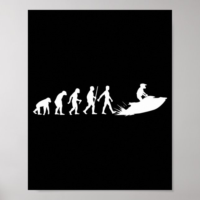 Affiche Funny Jet Ski Design For Men Women Kids Jetski Lov (Devant)