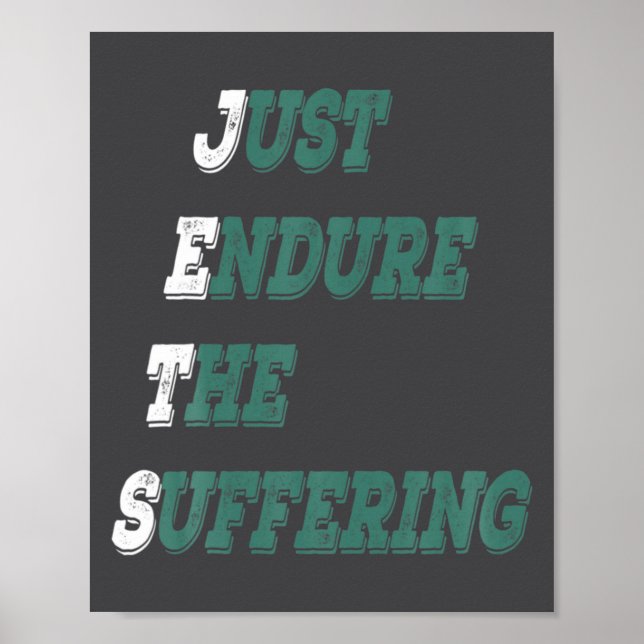 Affiche Funny Jets Just Endure The Suffering New York Foot (Devant)